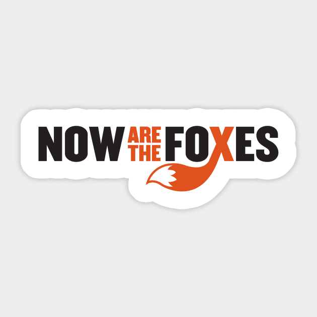 Now Are the Foxes - Modern Sticker by NowAretheFoxes